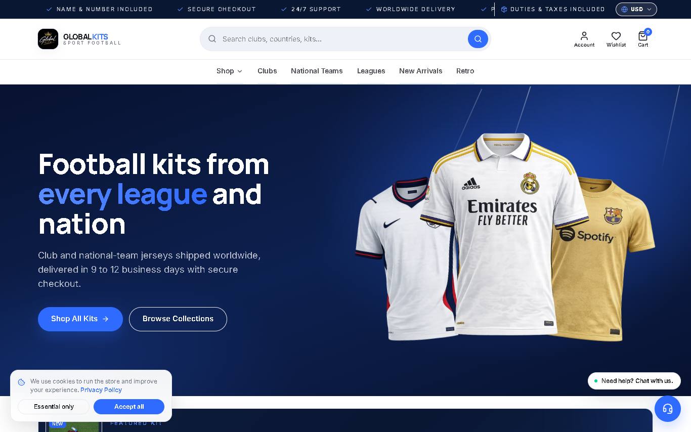 Screenshot of Global Kits